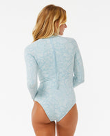 Rip Curl Sun Chaser Long Sleeve Surf Swim Suit - Blue