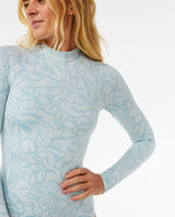 Rip Curl Sun Chaser Long Sleeve Surf Swim Suit - Blue