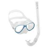 Cressi Junior perla snorkel and mask, Blue and clear