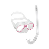 Cressi Junior perla snorkel and mask, Pink and Clear