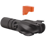 Close up of the dual-band muzzle on a Cressi Yuma Fast speargun