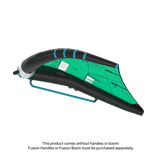 Duotone unit 2026 side view with fusion boom for optimal control in fresh green