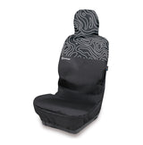 surflogic waterproof seat cover, black and white isobar