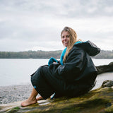 Dryrobe Advance Long Sleeve - Black/Blue