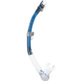 blue and white cresi snorkel with dry close top 