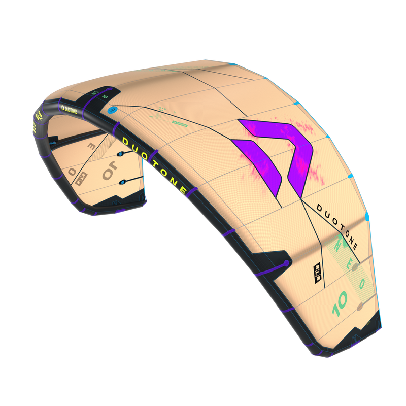 Detail of Duotone Neo SLS 2026 kite leading edge with Penta TX material