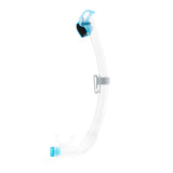 Snorkeling mask with hose on a white background