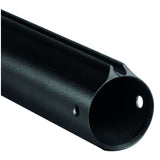 Close up of the open aluminium barrel end and intergrated spear track on a Cressi Yuma Fast speargun with the muzzle removed