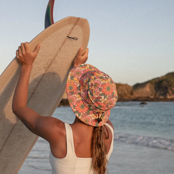 Sunward Bound Surf Hat - Floral Flow