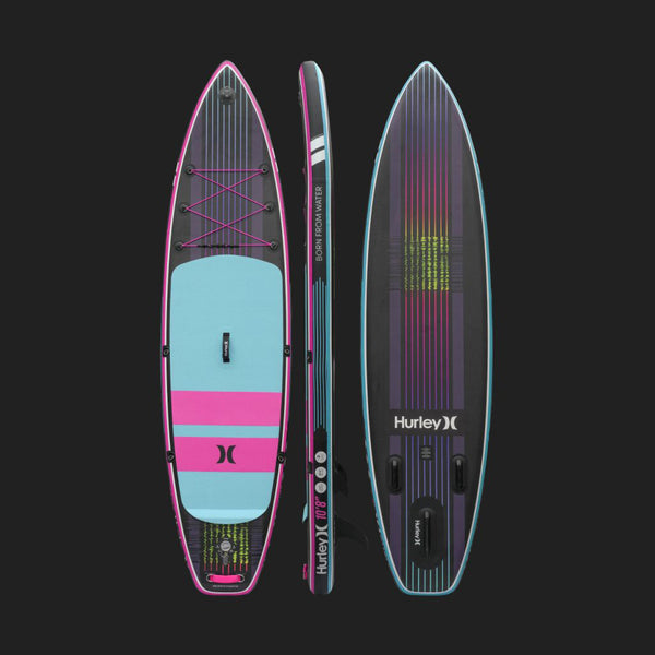 Hurley ApexTour Miami Neon Inflatable Paddleboard Set | 10' 8" Long