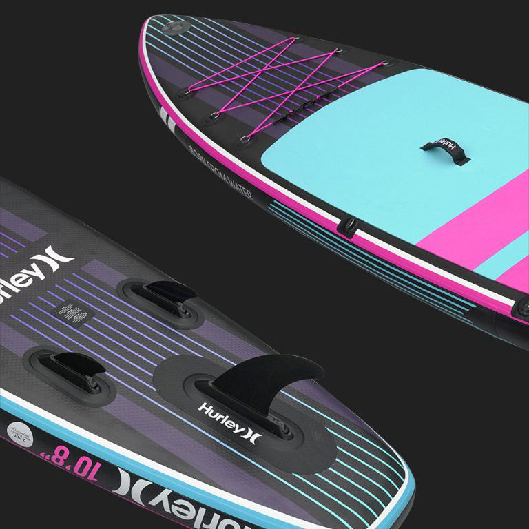 Hurley ApexTour Miami Neon Inflatable Paddleboard Set | 10' 8" Long